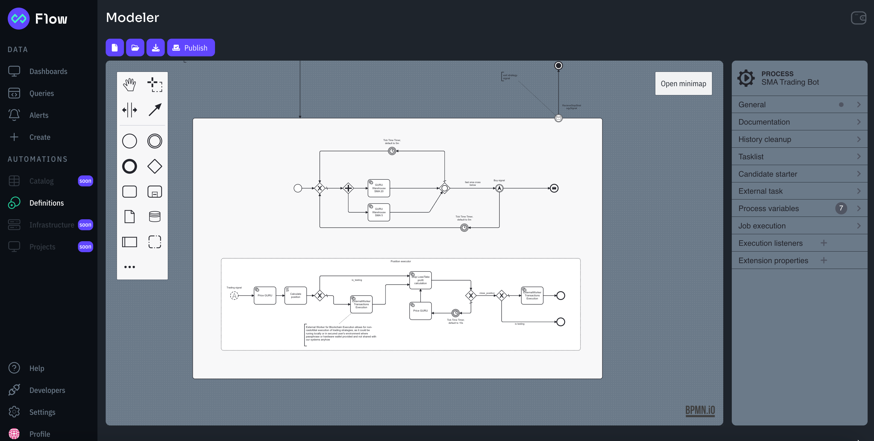Visual Workflow Builder